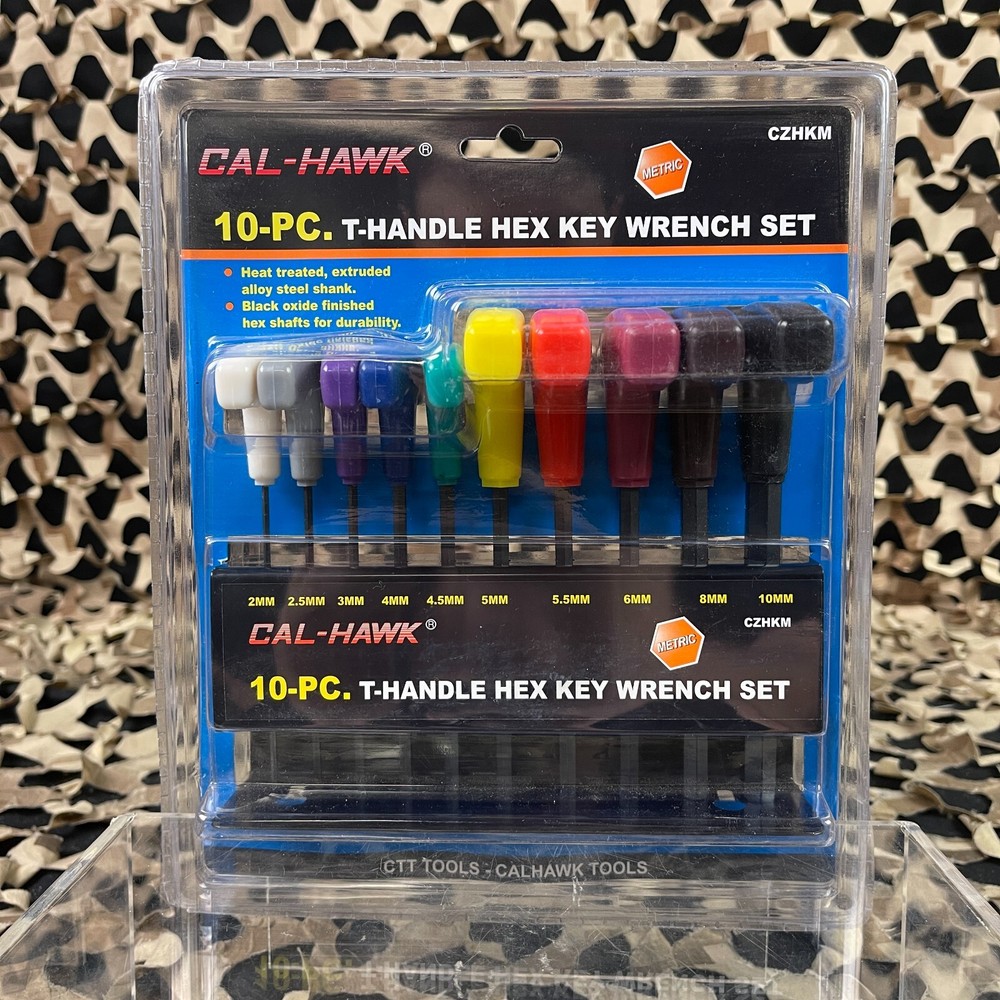 NEW 10-Pc. T-Handle Hex Key Wrench Set - Metric