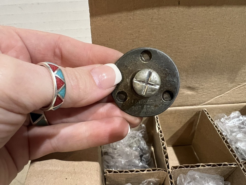 (6) Rubbed Bronze Drawer Cabinet Knobs Swirl Rosette pattern Pulls