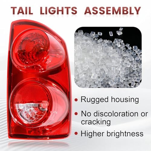 Tail Lights Assembly Compatible with 2007 2008 Dodge Ram 1500 2500 2007-2008