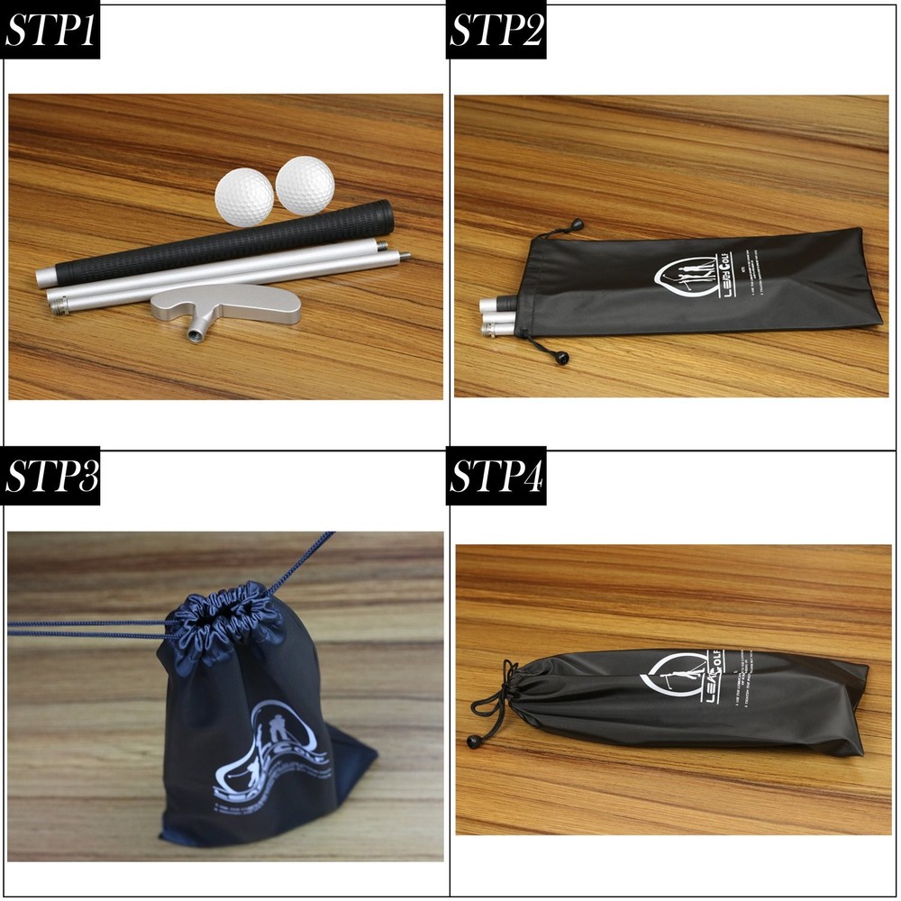 1 Pack 4Section Portable TwoWay Putter Fits Left & Right Hand & 2 Balls