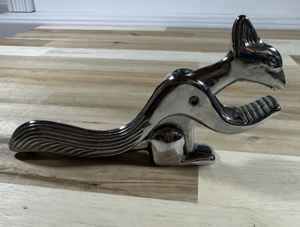 Metal Squirrel Nut Cracker Vintage