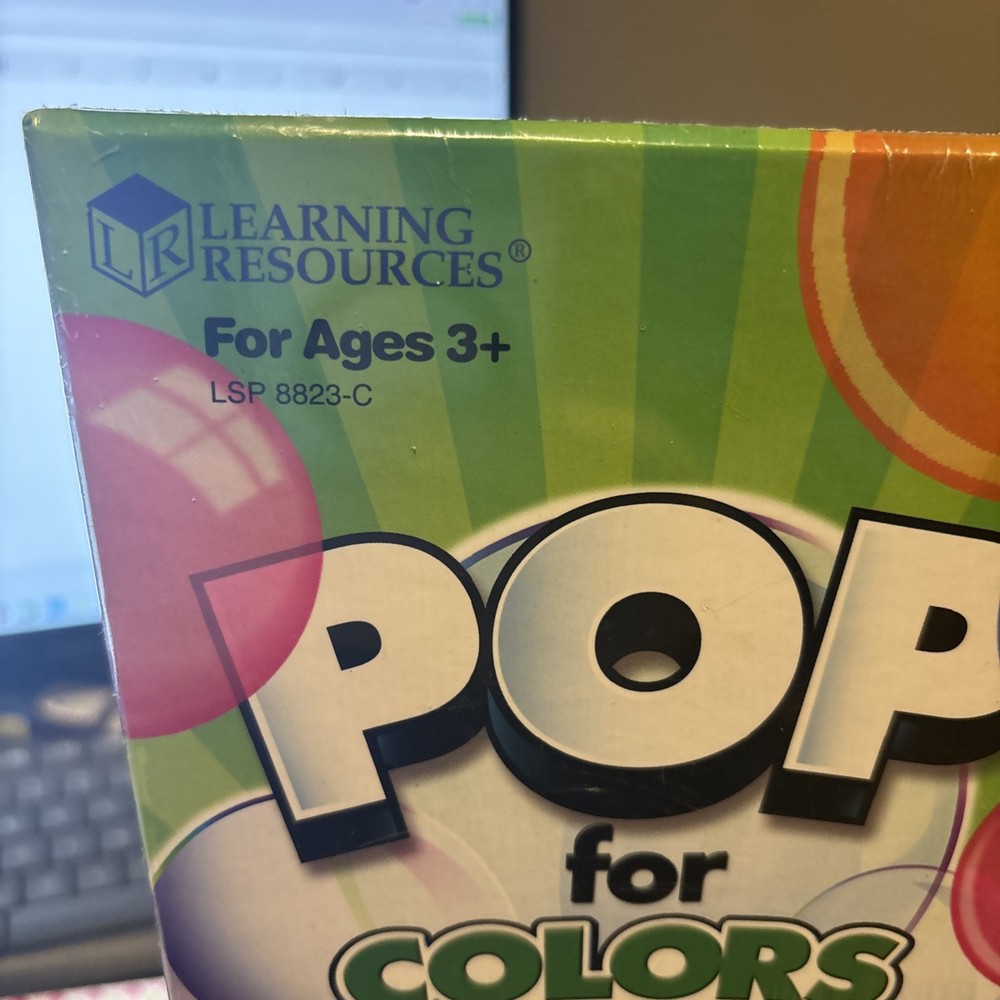 Learning Resources Pop For Color And Shapes Learning Activity Set Reusable New