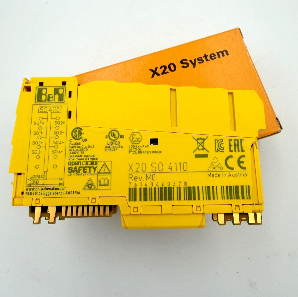 B&R X20SO4110 Safe Digital Output Module X20 Safety Technology -Free 2nd Day Air