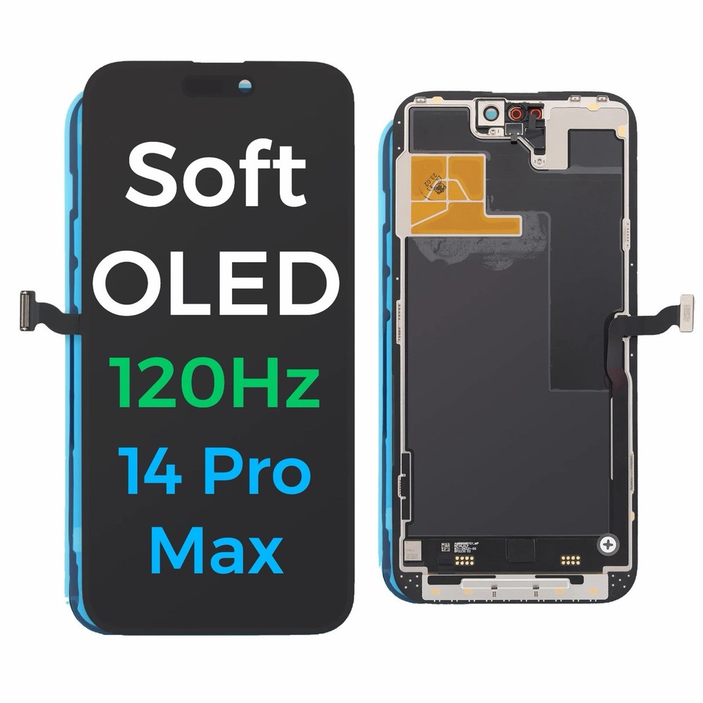 iPhone 14 Pro Max Soft OLED 120Hz Premium Display Touch Screen Replacement