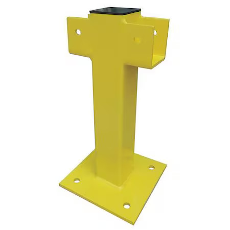 Intermediate Post, 21 In., Yellow, Steel,  22Dn11
