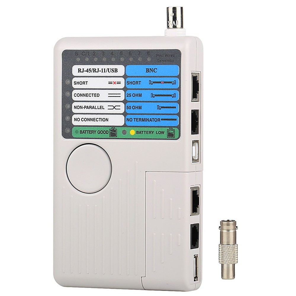 Multi Function 4in1 Network Cable Tester Meter RJ45/RJ11/USB/BNC LAN Cable