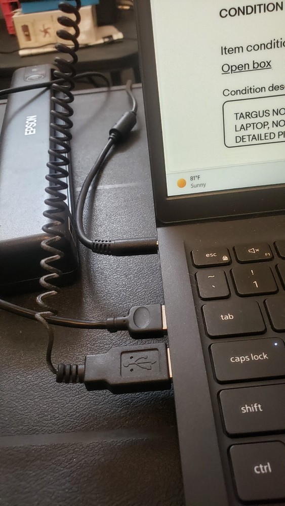 TARGUS NOTEBOOK USB LIGHT PINS ONTO LAPTOP FOR MOBILE COMPUTING! FREE SHIPPING!