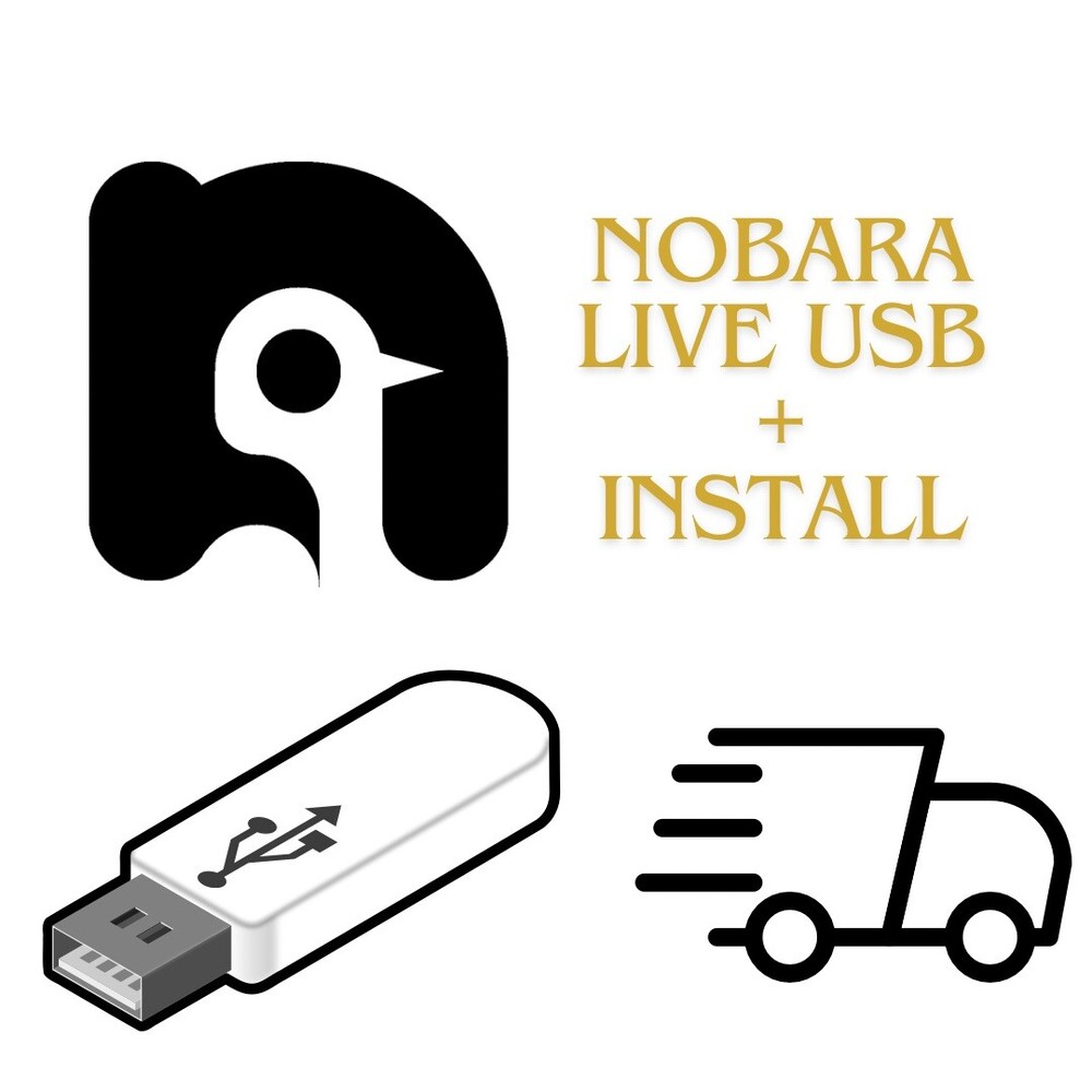 Nobara Linux Bootable Live USB Flash Drive 64Bit  GNOME KDE Combo