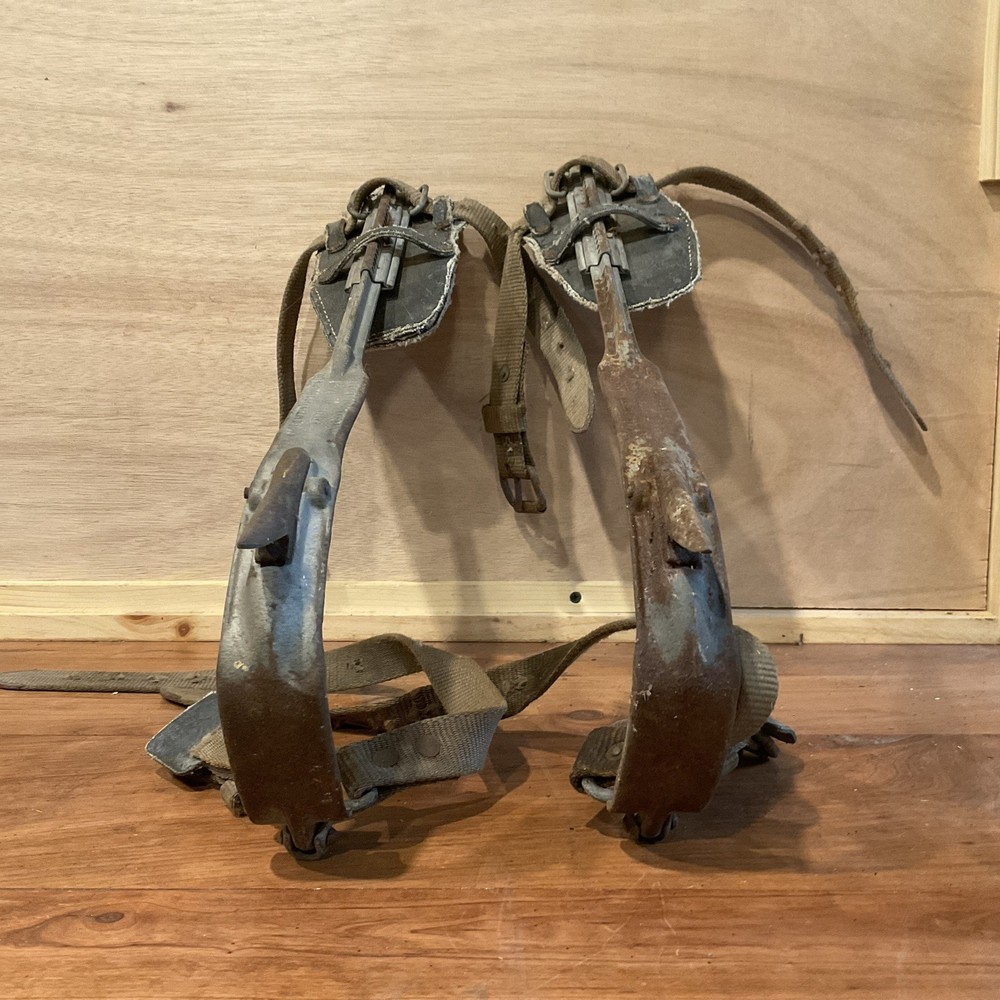 Vintage Lineman Tree Pole Climbing Spurs