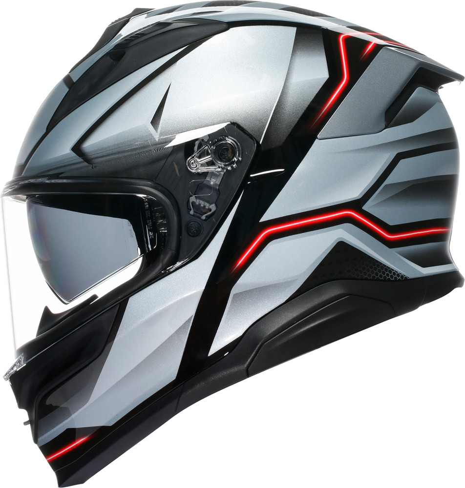 AGV K7 Helmet - Jaeger - Black/Silver - Medium 2118399004-005-M