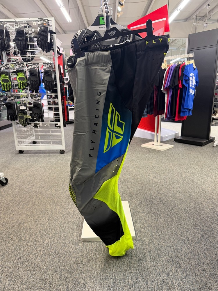 FLY LITE PANTS GREY/BLUE HI-VIS SZ 32