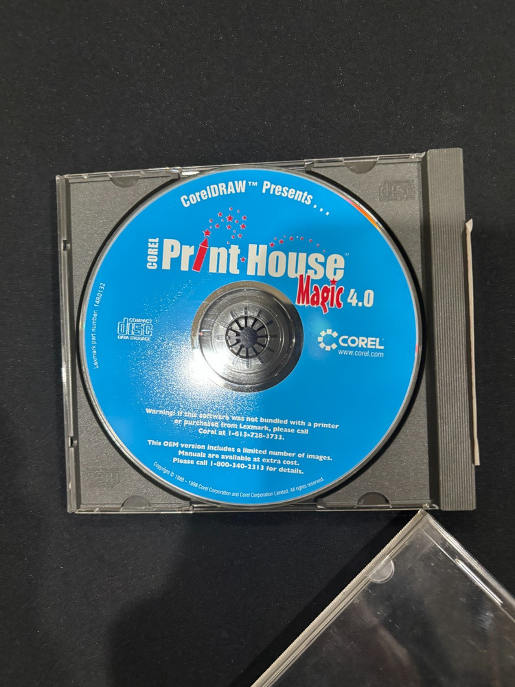 Corel Print House Magic 4.0 (CD-ROM, 1998) DISC ONLY