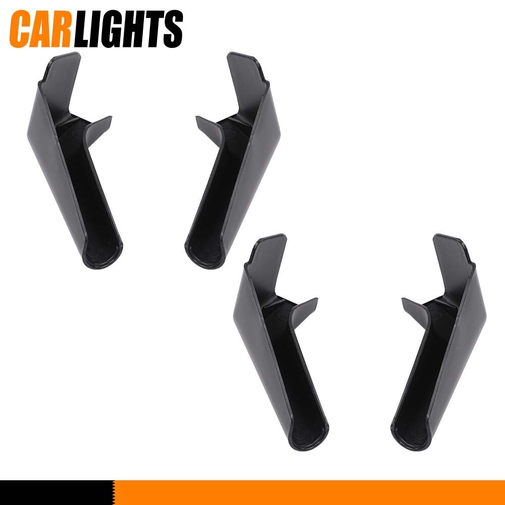 4PCS RV Rain Gutter Spout Long Version Black Left & Right Driver & Passenger