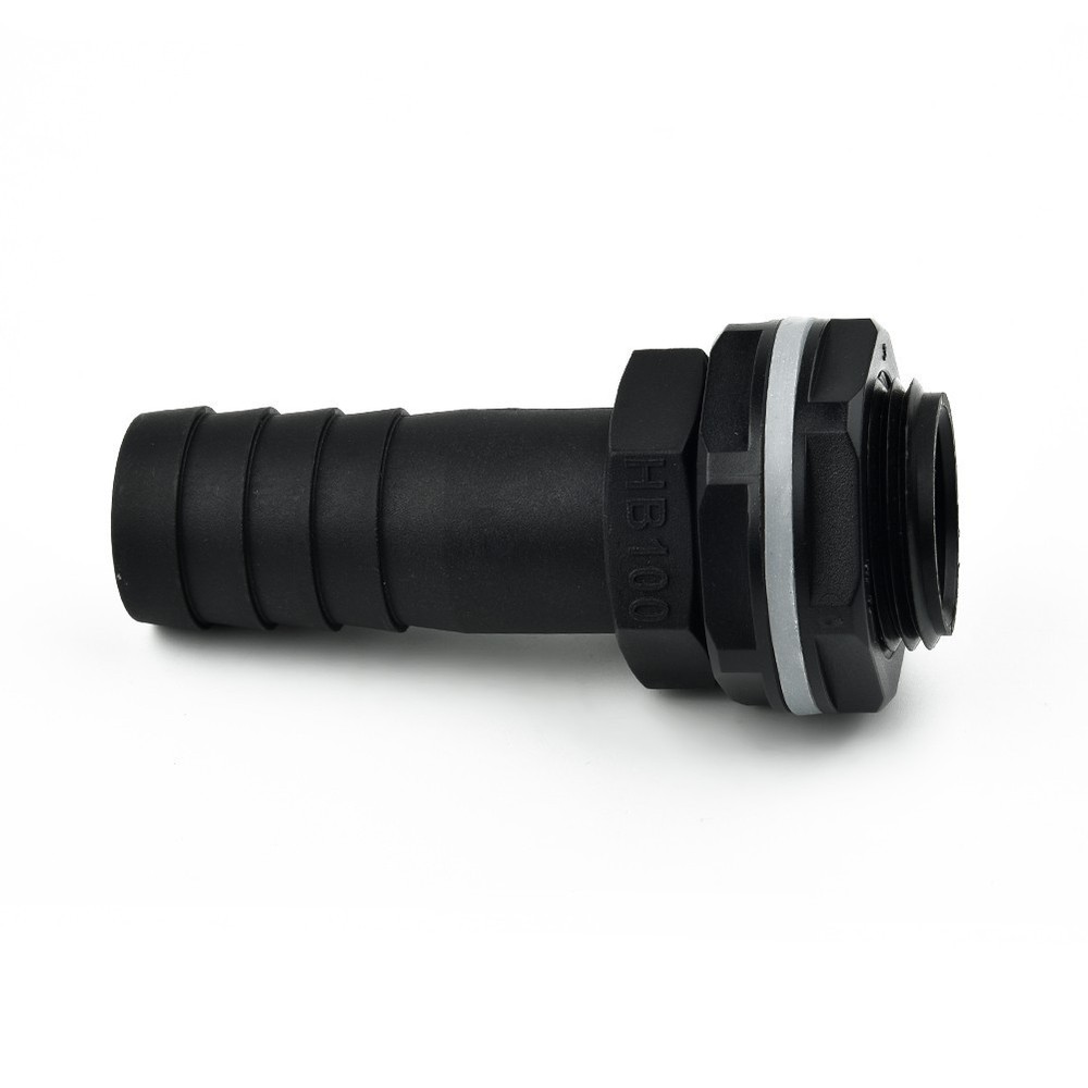 Pipe Overflow Connector 1\\\" Barb 3/4\\\" BSPM Thread Plastic Replacement