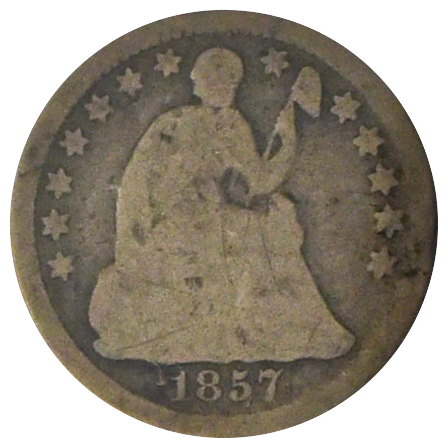 1857 Liberty Seated Half Dime (AG)