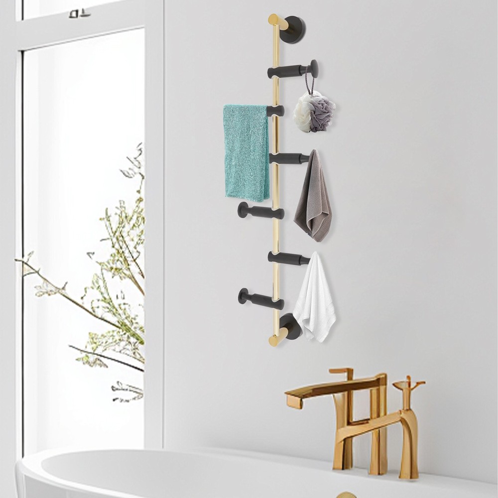 Wall Mounted Coat Rack 6-Hook Coat Rack for Hallway Coat Hat Rack 7*60cm