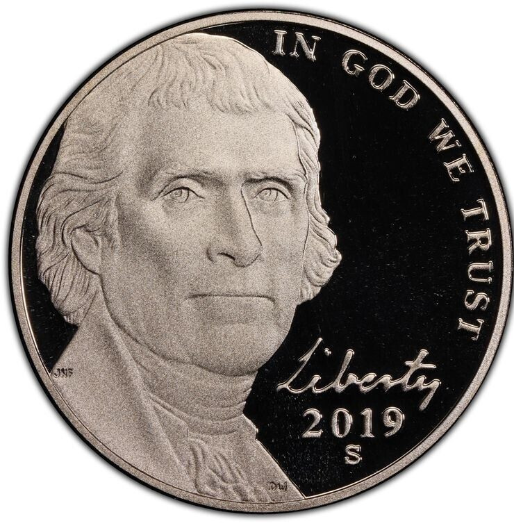 2019S PROOF JEFFERSON NICKEL