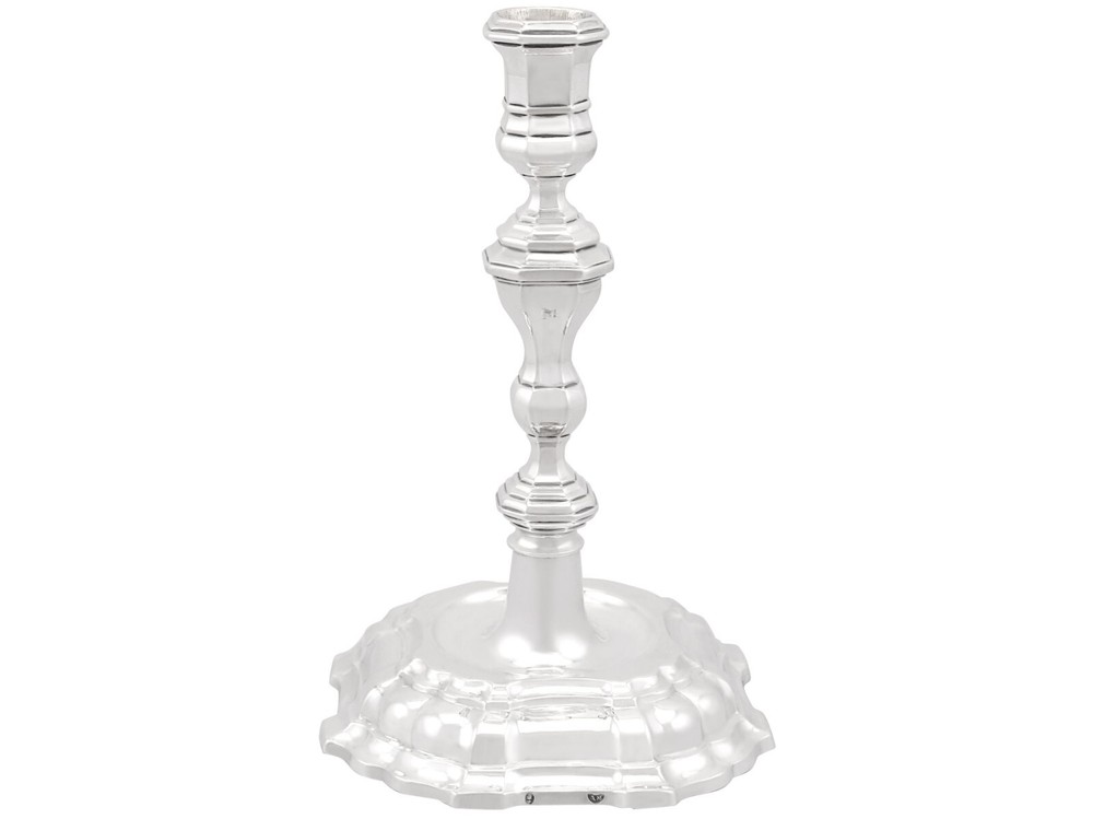 Antique German Silver Candlesticks Circa 1730