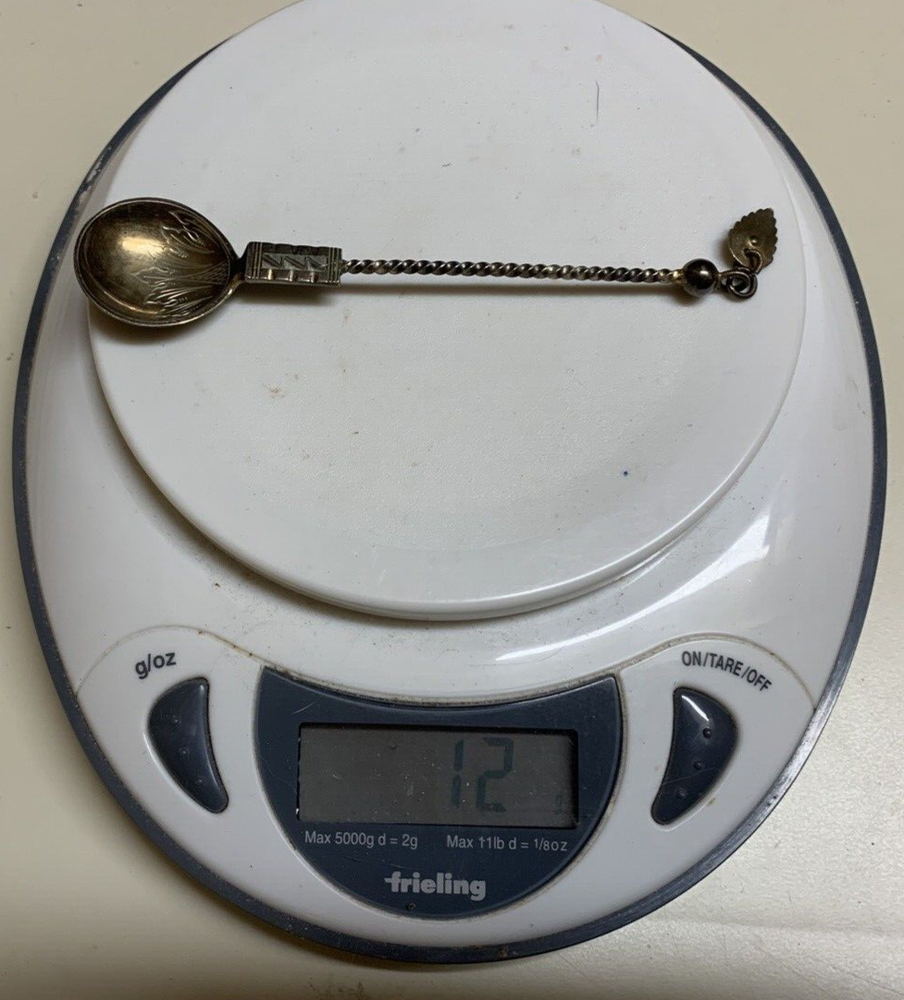 Antique Marius Hammer Norway 830 Silver Spoon Monogrammed on Back