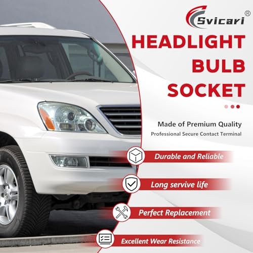 Headlight Lamp Wire Harness, Turn Signal Light Socket Compatible with Lexus