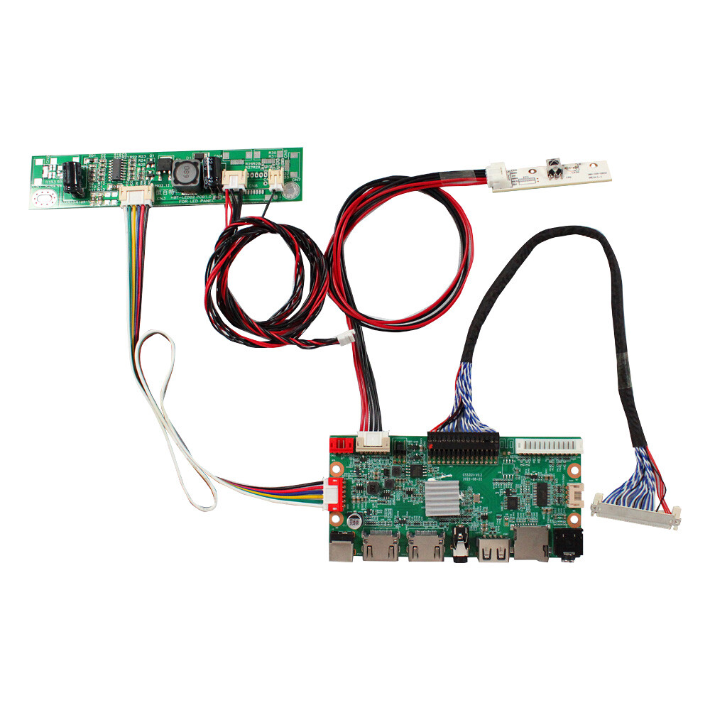 HDMI USB CVBS LCD Controller Board For 19inch 1920x360 DV190FBM-NB0 LCD Display