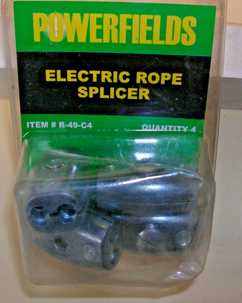 Powerfields Electric Rope Splicer Clamps 4pkg R49