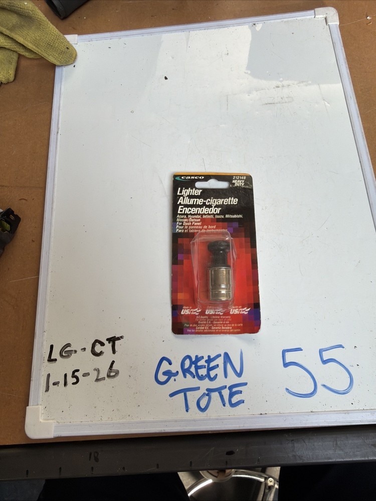 CASCO Heavy Duty CIGARETTE LIGHTER 212148, Universal For Dash Panel, NOS