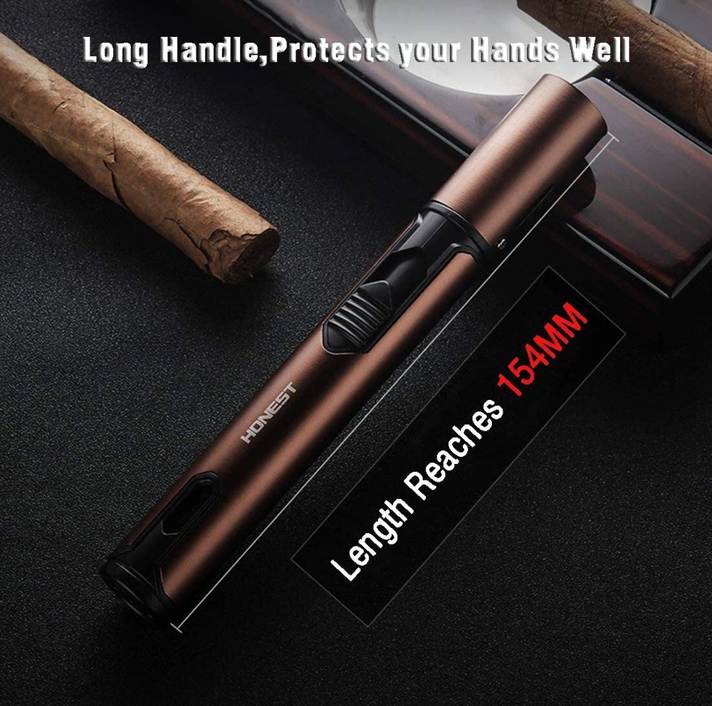 2 Pack Butane Torch Lighter Refillable Pen Lighter Adjustable Jet Flame Butane