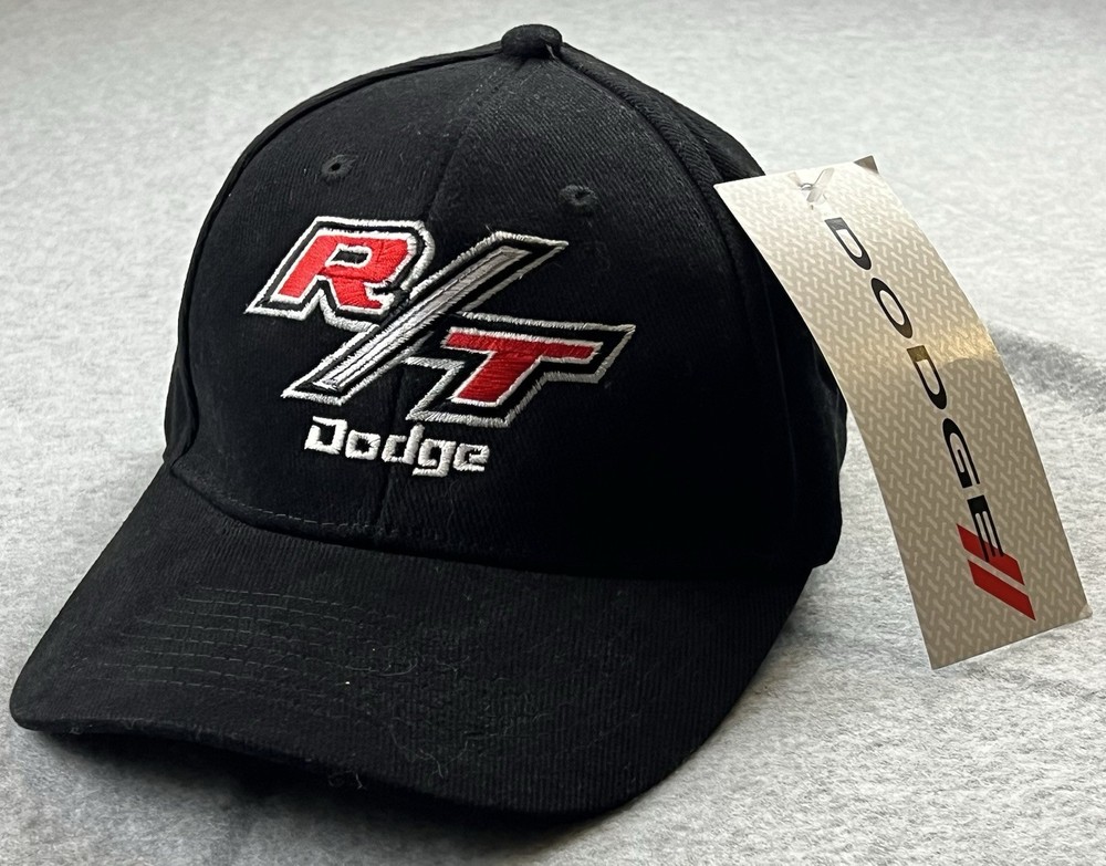 Dodge R/T Hat Cap Black Strapback One Size NWT