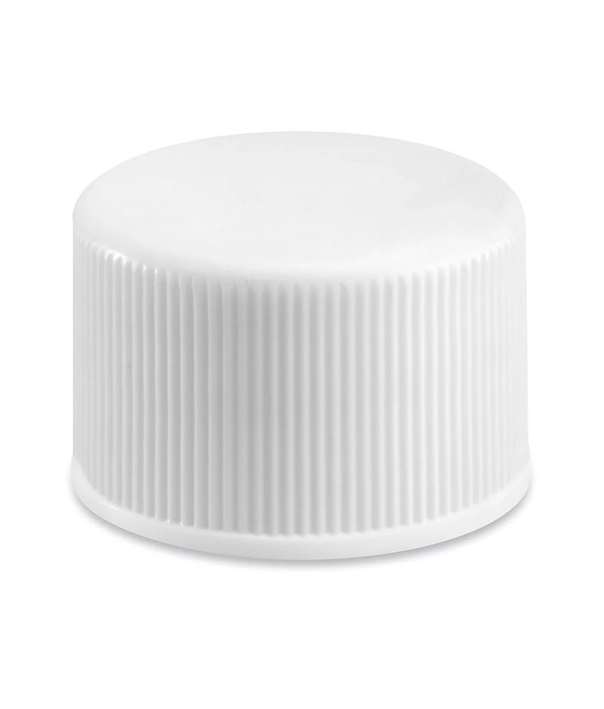 Plastic Bottle (HDPE) w/White Lid, 1-oz. 20-Pack, New