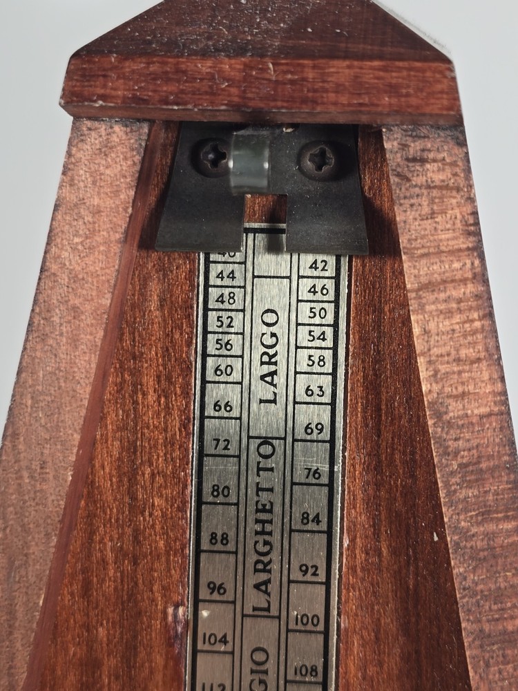 Seth Thomas Metronome Rhythm Windup Pyramid EUC