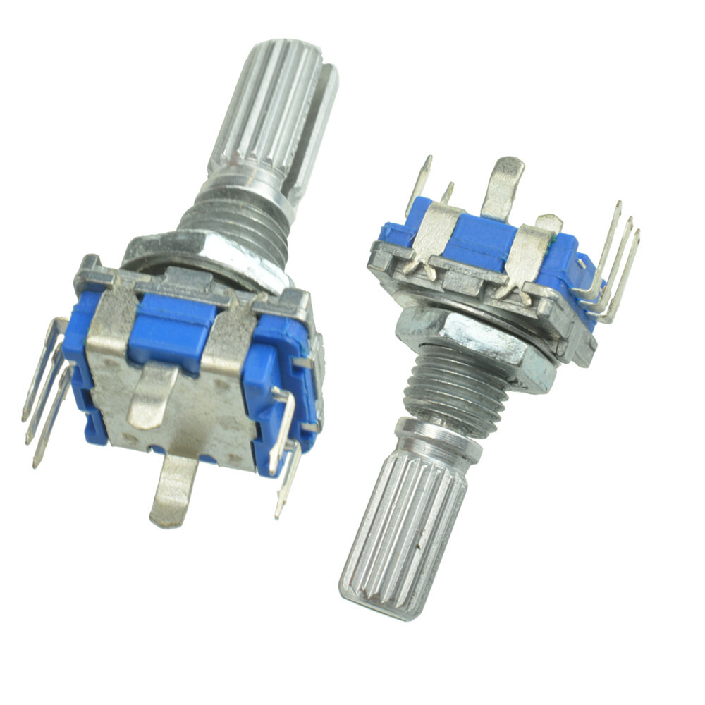 5pcs Rotary encoder with switch EC11 Audio digital potentiometer 20mm handle