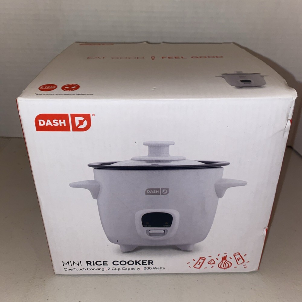 DASH Mini Rice Cooker Steamer with Removable Nonstick Pot Keep Warm Function
