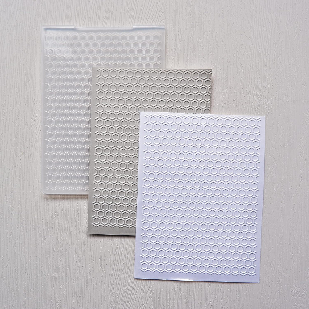 Honeycomb Pattern Embossing Folders for Card Making, Bee Hive Embossing Folder T