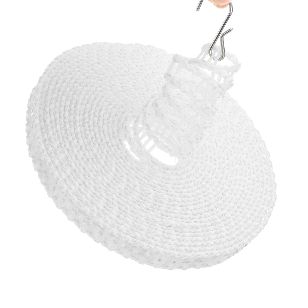 Windproof Clothesline 8M 26ft Plastic Non-Slip Clothes Drying Rope White