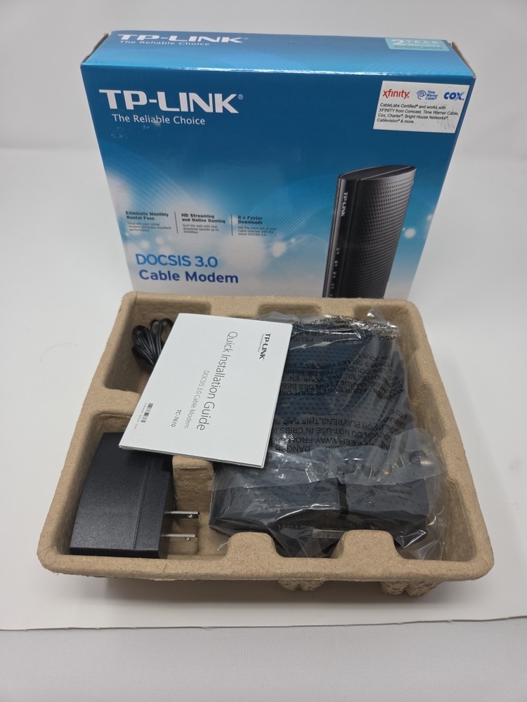 TP-Link TC-7610 DOCSIS 3.0 Cable Modem New