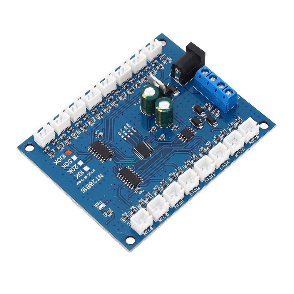 16 Channel RS485 Temperature Data Logger Modbus RTU 100K