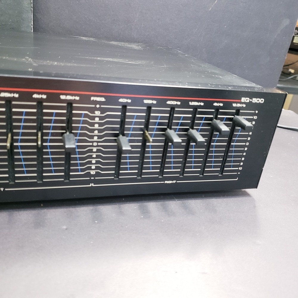 Nikko Black EQ-500 Stereo Graphic Equalizer - Tested and Working