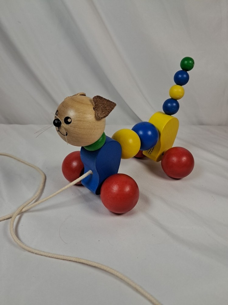 Vintage German Lorenz GmbH Cat Pull Toy