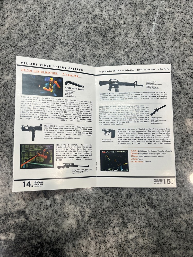 Manhunt PS2 Manual