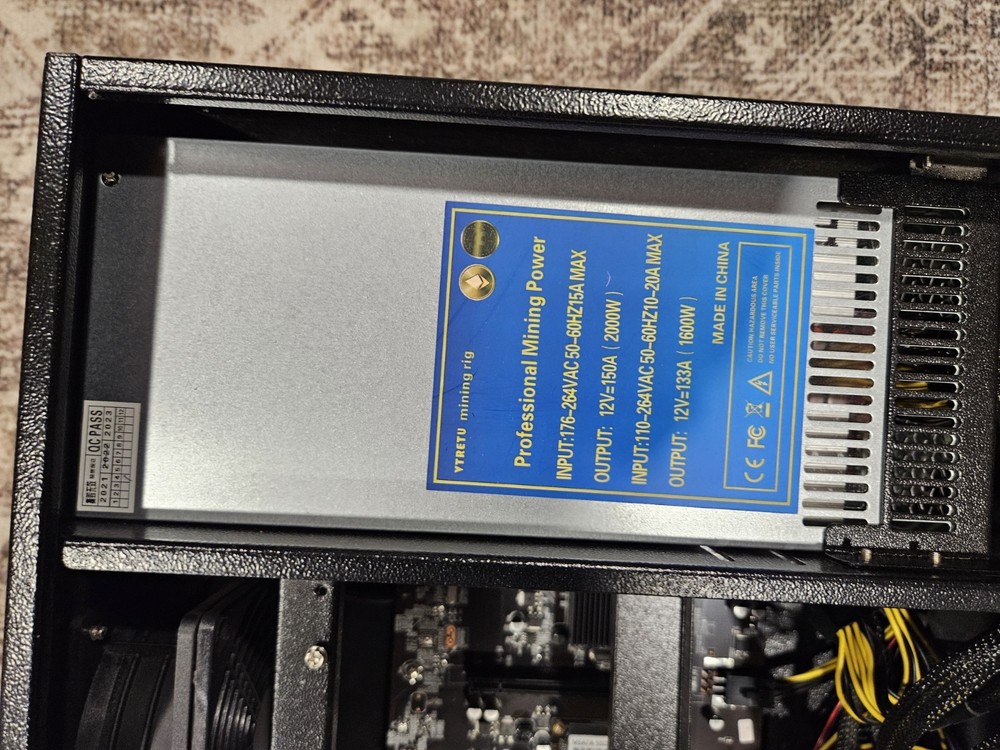 VTRETU 8 GPU Mining Rig Server Case for Crypto Miners