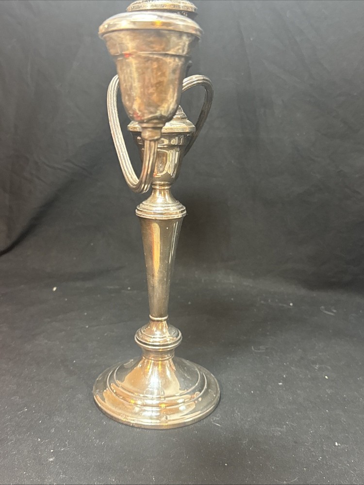 Vintage Gorham Silver Plate 3 Arm Candlestick Electroplated