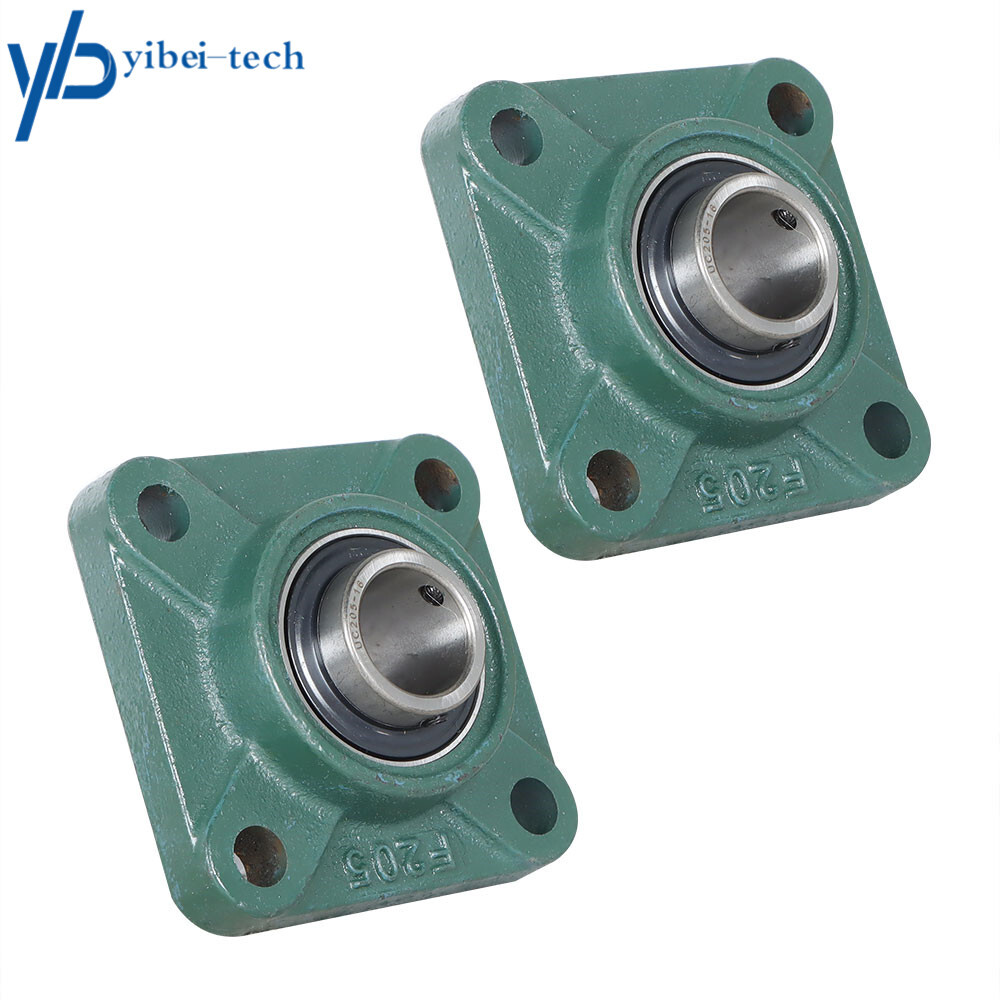 UCF205-16 Solid Base Pillow Block Flange Mounted Bearing 1" Bore 4 Bolt (2 Pcs)