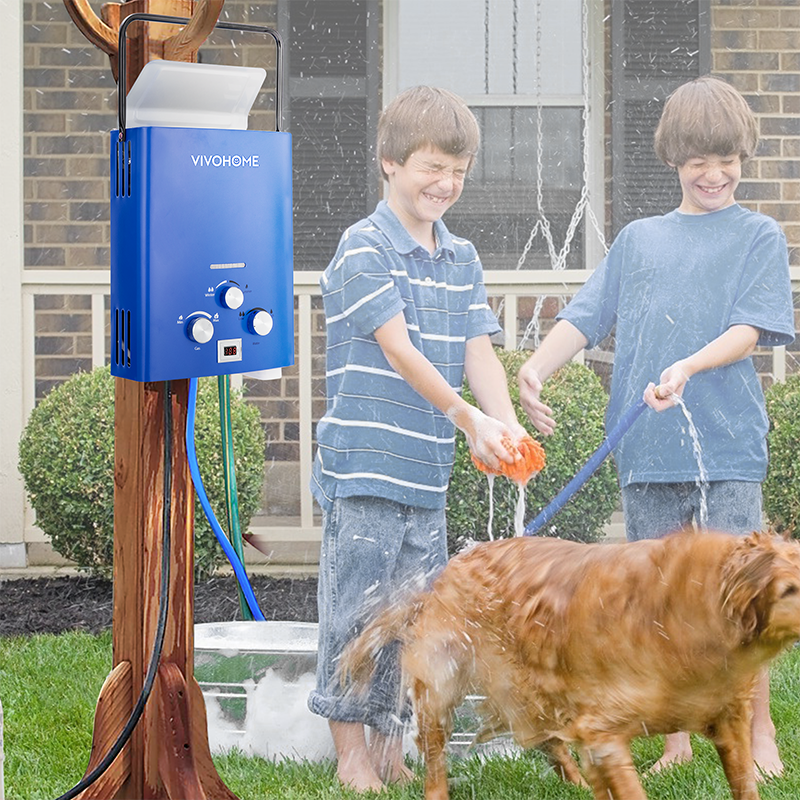 Portable LPG Propane Gas Hot Water Heater 6L Tankless Instant Boiler Outdoor RV