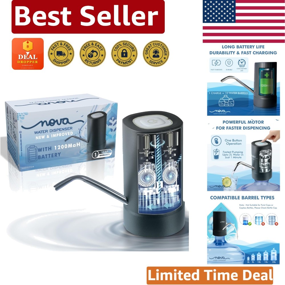 GetSetNova Automatic Water Dispenser Pump - Portable, Safe, and Easy-to-Use