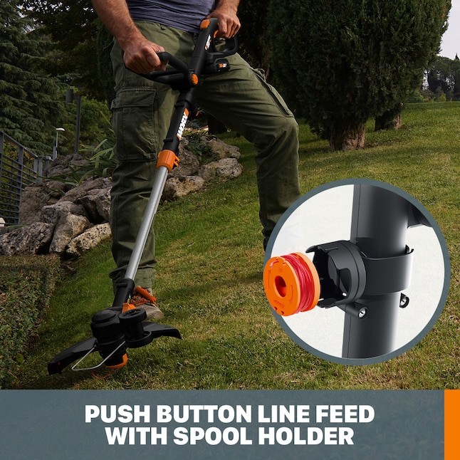 WORX PowerShare 20-volt 12-in Telescopic Shaft Battery String Trimmer Edger Conv