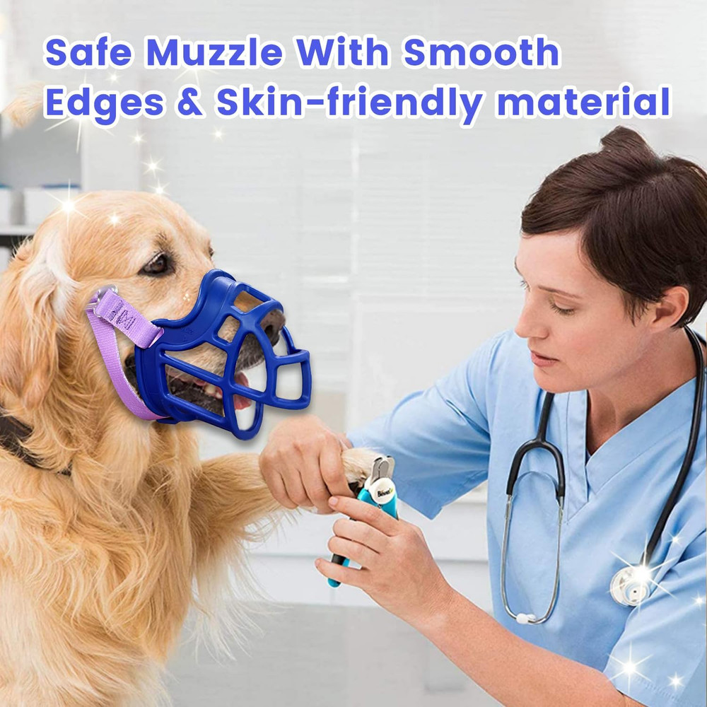 Basket Muzzle Allows Panting Drinking - anti Biting Chewing, Suitable for Groomi