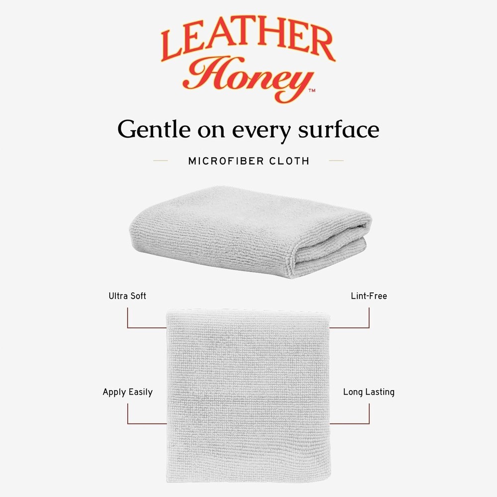 Gentle Scratch-Free Microfiber Application Cloth for Leather Conditioner - Small