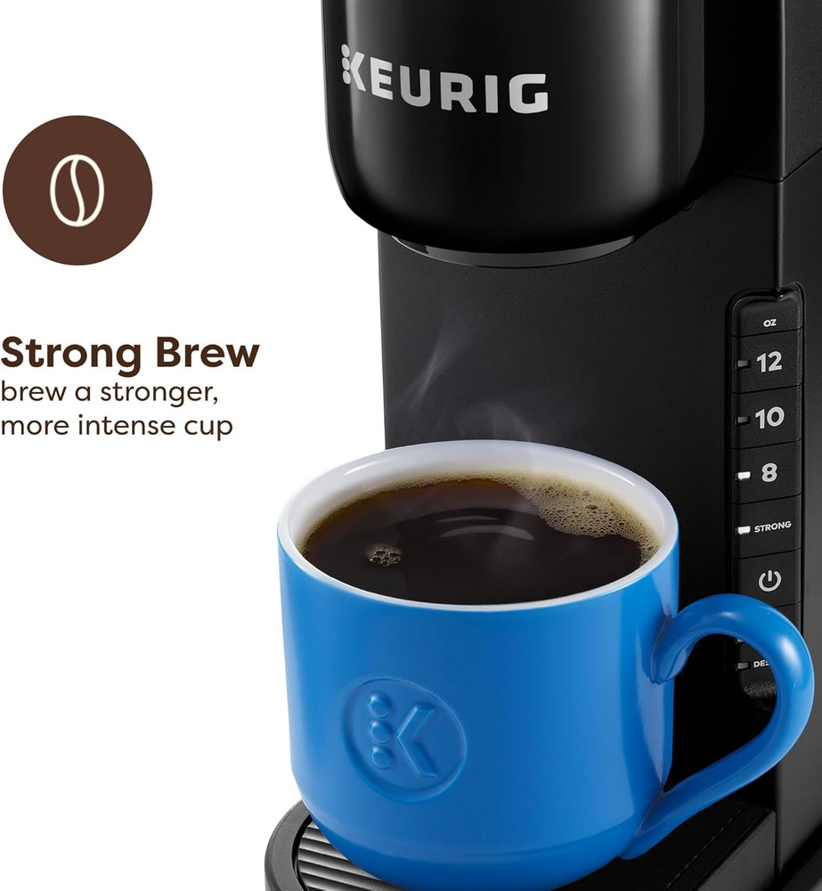 K-Express Single Serve K-Cup Pod Coffee Maker, 3 Brew Sizes, Strong Button