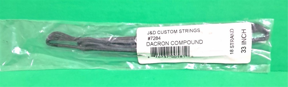 New J&D Custom Strings Teardrop Compound Bow Replacement String - 33" 18 st B50
